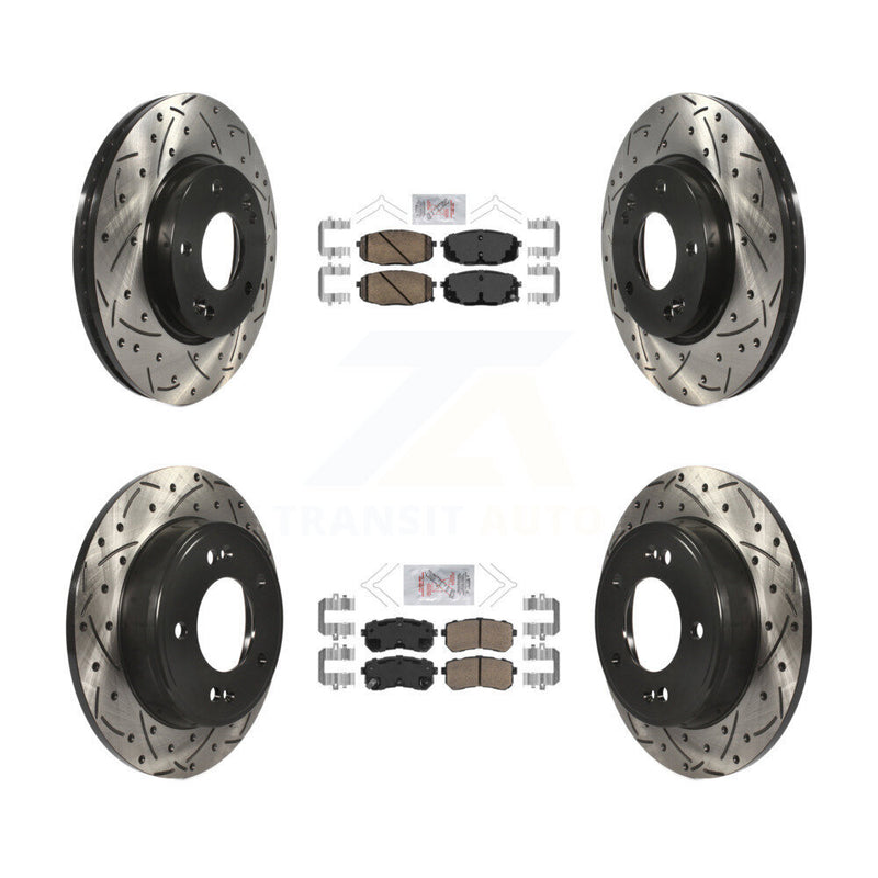 Transit Auto KDA-101591 Disc Brake Kit for 2018-2023 Hyundai Kona, Kia Seltos - Front and Rear product image