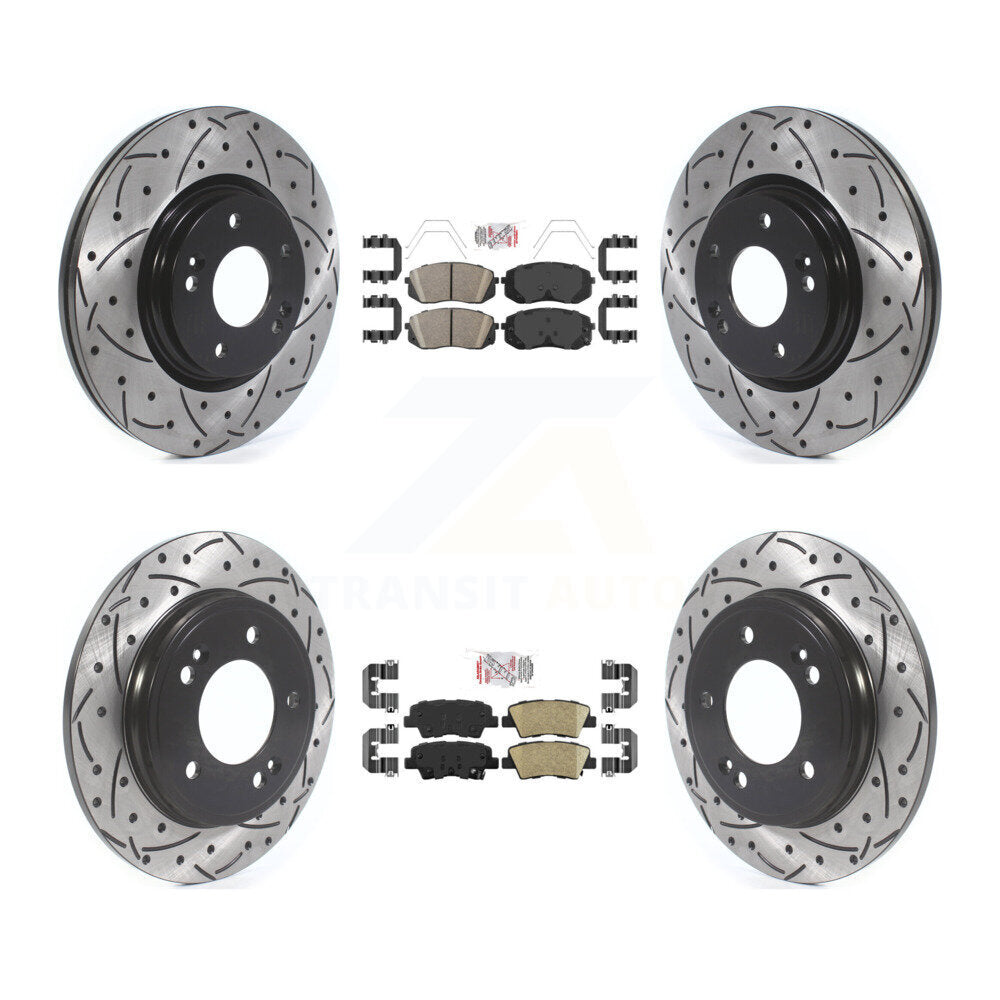 Transit Auto KDA-101592 Disc Brake Kit for 2019-2023 Kia Forte, Kia Forte5, Hyundai Veloster - Front and Rear product image