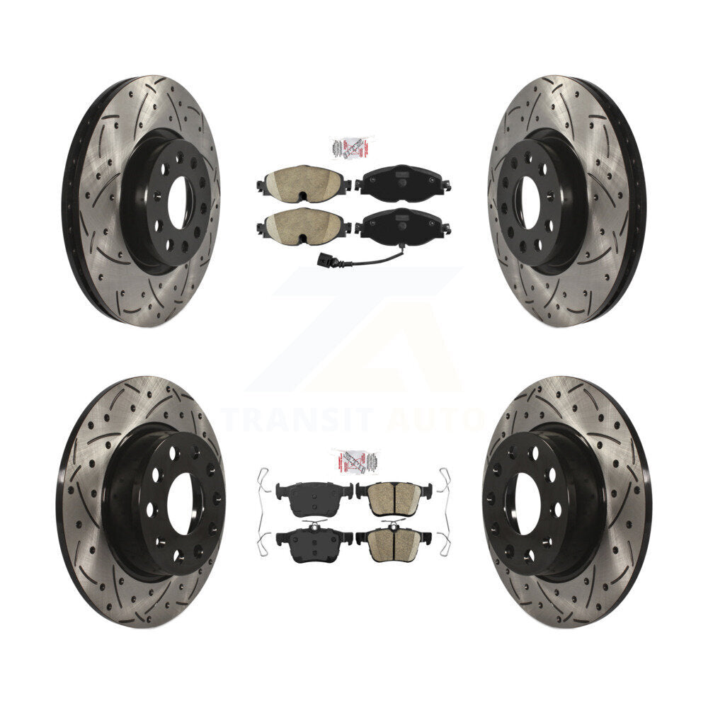Transit Auto KDA-101594 Disc Brake Kit for 2015-2023 Volkswagen Taos, Audi A3, Audi TT Quattro & more - Front and Rear product image