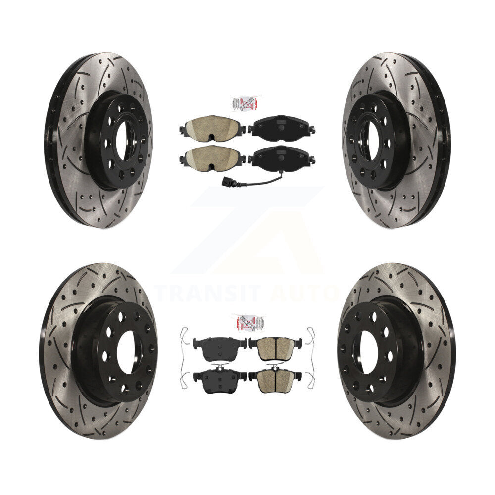 Transit Auto KDA-101595 Disc Brake Kit for 2015-2023 Volkswagen Taos, Audi A3, Audi A3 Quattro & more - Front and Rear product image