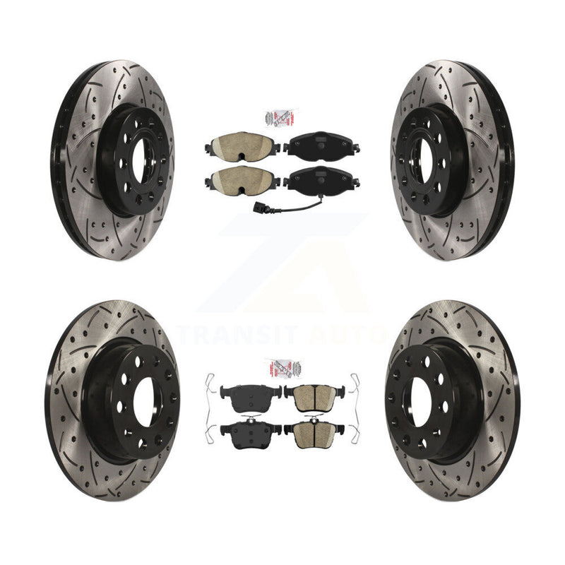 Transit Auto KDA-101595 Disc Brake Kit for 2015-2023 Volkswagen Taos, Audi A3, Audi A3 Quattro & more - Front and Rear product image