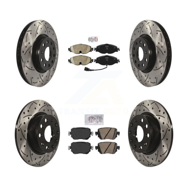 Transit Auto KDA-101596 Disc Brake Kit for 2015-2022 Volkswagen Passat, Volkswagen Golf Alltrack, Volkswagen Golf SportWagen & more - Front and Rear product image