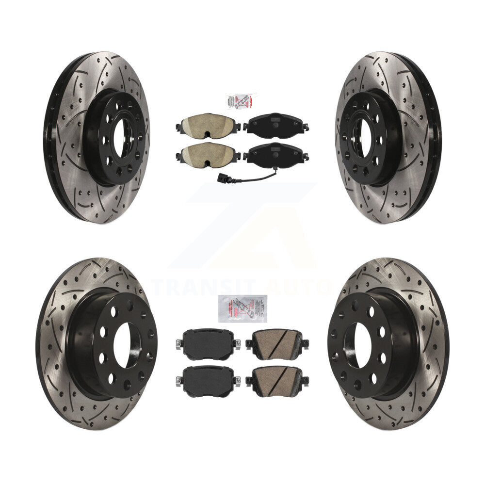 Transit Auto KDA-101599 Disc Brake Kit for 2015 Volkswagen Golf SportWagen - Front and Rear product image