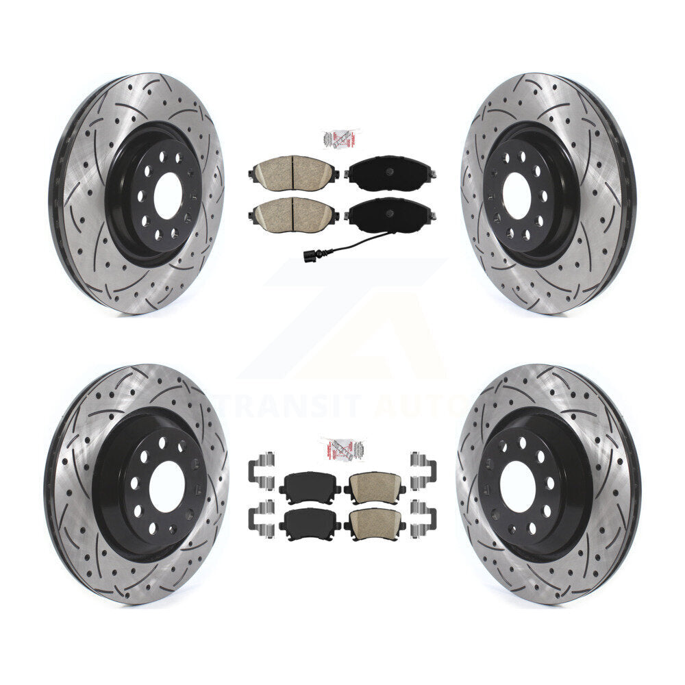 Transit Auto KDA-101612 Disc Brake Kit for 2019-2021 Volkswagen GTI - Front and Rear product image