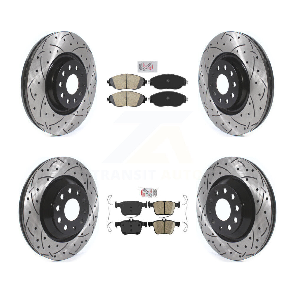 Transit Auto KDA-101614 Disc Brake Kit for 2015-2022 Volkswagen Arteon, Audi A3 Quattro, Audi Q3 & more - Front and Rear product image