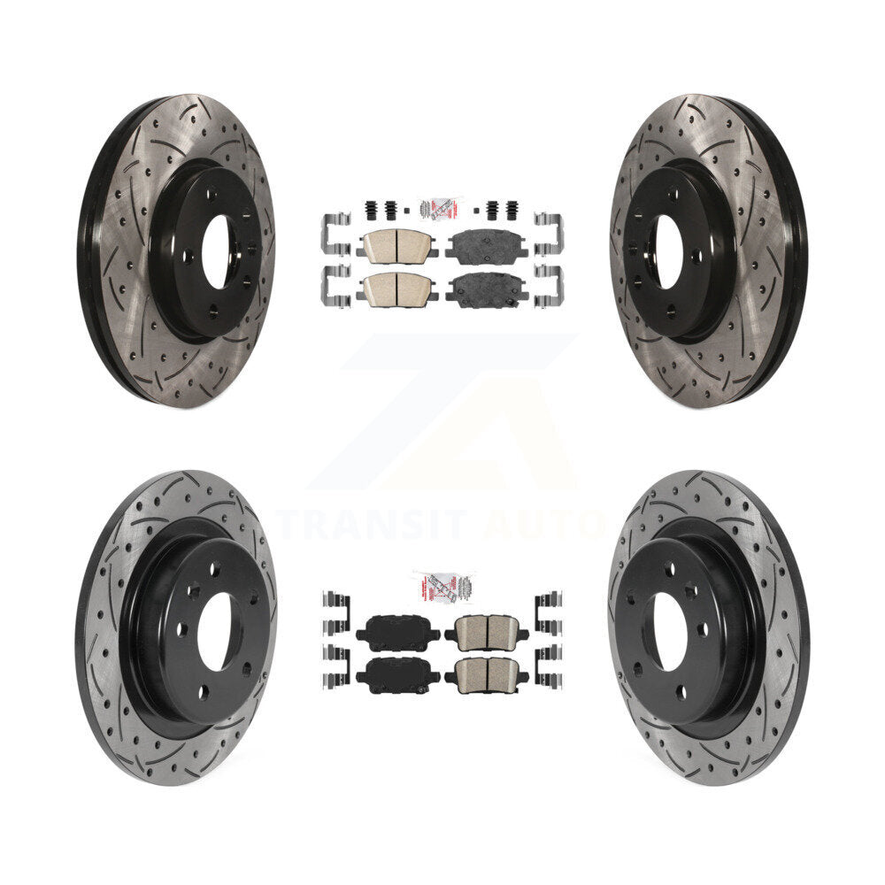 Transit Auto KDA-101615 Disc Brake Kit for 2018-2020 Chevrolet Equinox, GMC Terrain, Chevrolet Malibu - Front and Rear product image
