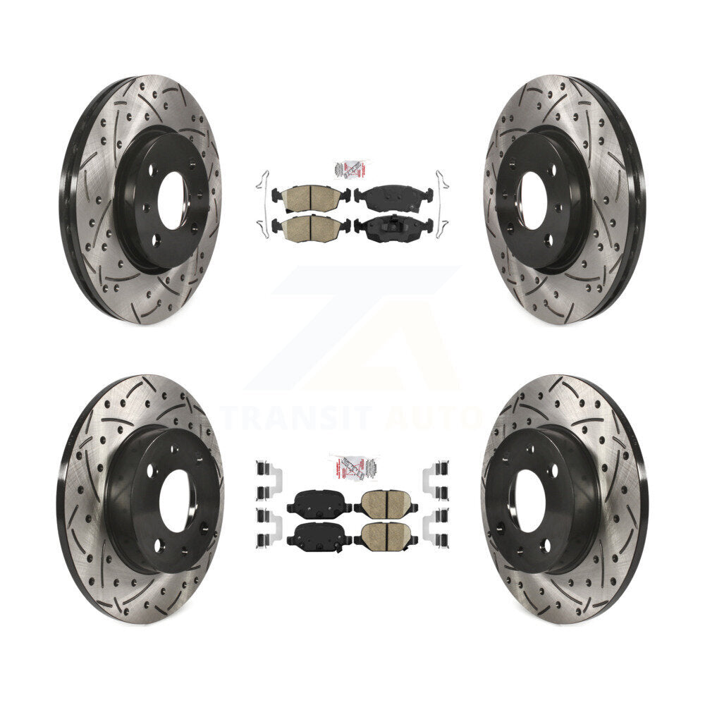Transit Auto KDA-101623 Disc Brake Kit for 2012-2017 Fiat 500 - Front and Rear product image