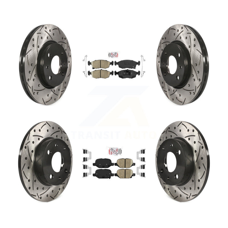 Transit Auto KDA-101623 Disc Brake Kit for 2012-2017 Fiat 500 - Front and Rear product image