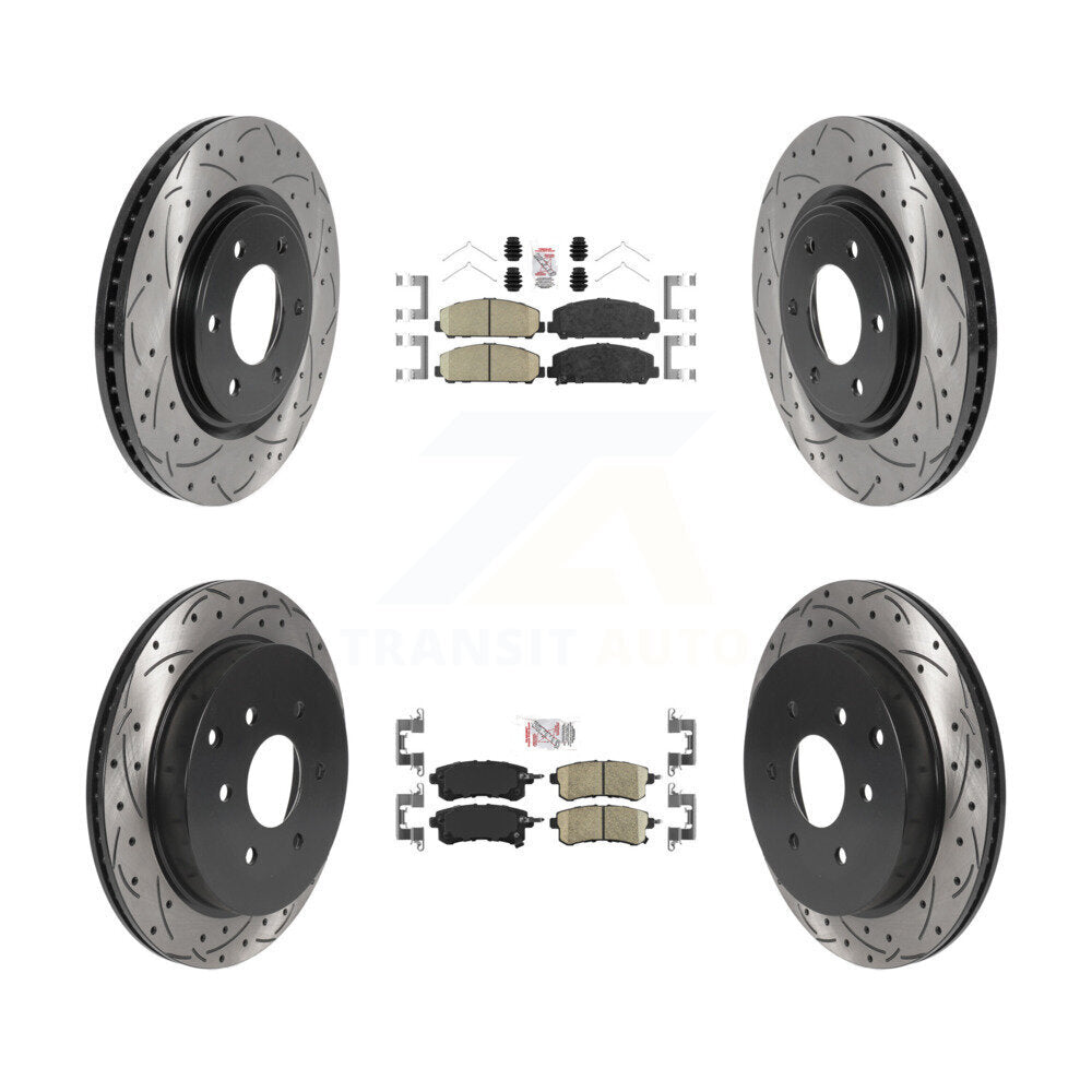Transit Auto KDA-101628 Disc Brake Kit for 2011-2024 Nissan Armada, INFINITI QX80, INFINITI QX56 - Front and Rear product image