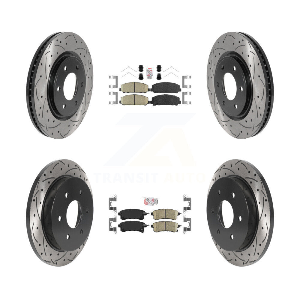 Transit Auto KDA-101630 Disc Brake Kit for 2017-2019 Nissan Armada - Front and Rear product image