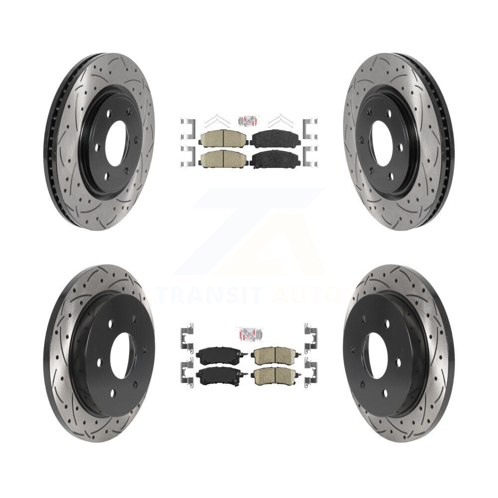 Transit Auto KDA-101633 Disc Brake Kit for 2017-2019 Nissan Armada - Front and Rear product image