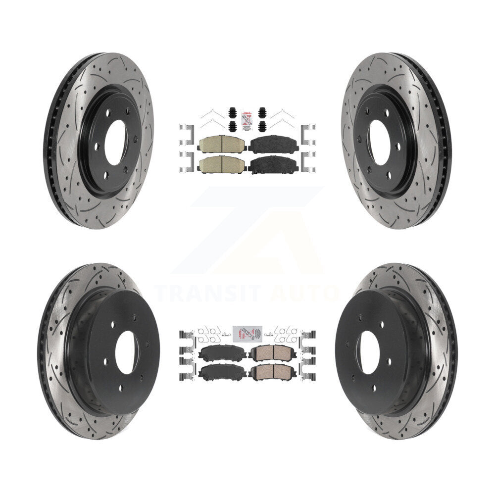 Transit Auto KDA-101636 Disc Brake Kit for 2017-2023 Nissan TITAN - Front and Rear product image