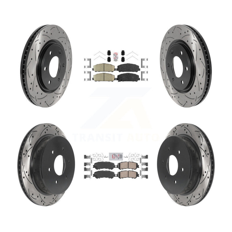 Transit Auto KDA-101636 Disc Brake Kit for 2017-2023 Nissan TITAN - Front and Rear product image