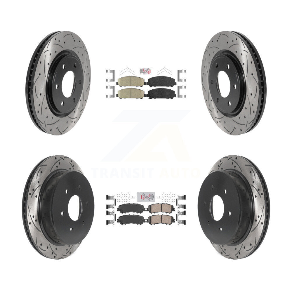 Transit Auto KDA-101637 Disc Brake Kit for 2017-2023 Nissan TITAN - Front and Rear product image