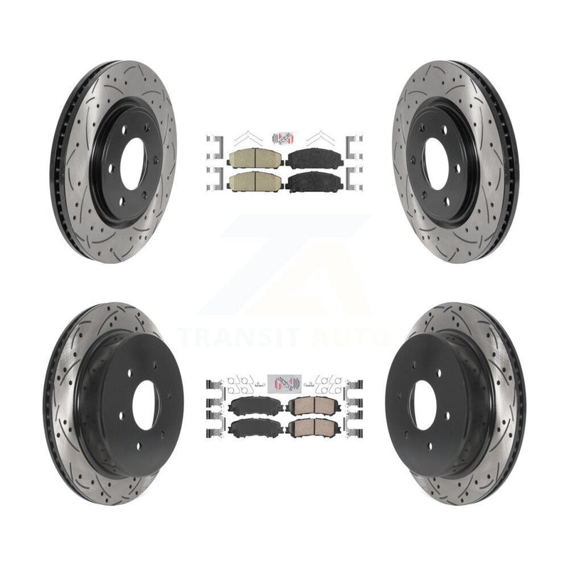Transit Auto KDA-101637 Disc Brake Kit for 2017-2023 Nissan TITAN - Front and Rear product image