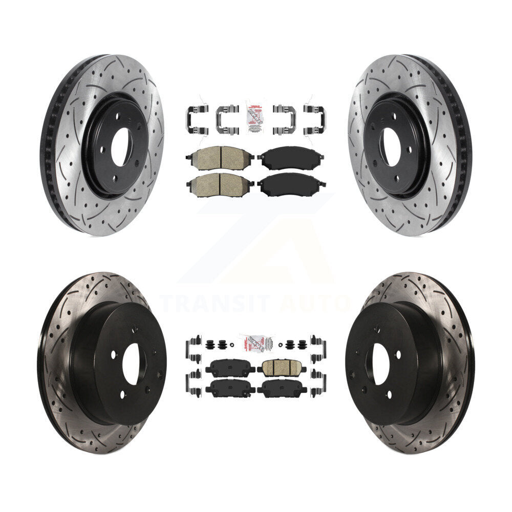 Transit Auto KDA-101666 Disc Brake Kit for 2006-2013 INFINITI FX37, INFINITI FX35, INFINITI FX45 - Front and Rear product image
