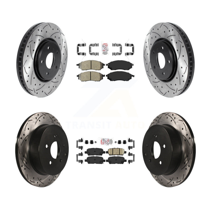 Transit Auto KDA-101666 Disc Brake Kit for 2006-2013 INFINITI FX37, INFINITI FX35, INFINITI FX45 - Front and Rear product image