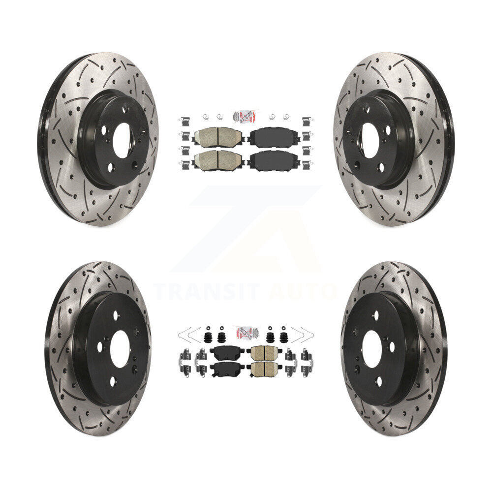 Transit Auto KDA-101694 Disc Brake Kit for 2009-2019 Toyota Corolla, Toyota Matrix, Pontiac Vibe - Front and Rear product image