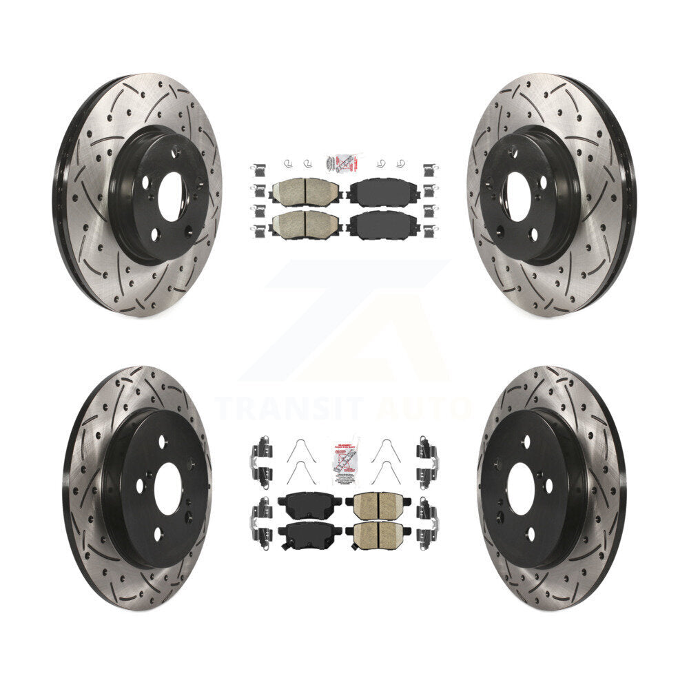 Transit Auto KDA-101695 Disc Brake Kit for 2009-2019 Toyota Corolla, Toyota Matrix, Pontiac Vibe - Front and Rear product image