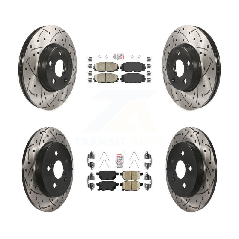 Transit Auto KDA-101695 Disc Brake Kit for 2009-2019 Toyota Corolla, Toyota Matrix, Pontiac Vibe - Front and Rear product image