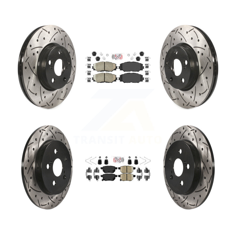 Transit Auto KDA-101696 Disc Brake Kit for 2009-2019 Toyota Corolla, Toyota Matrix, Pontiac Vibe - Front and Rear product image