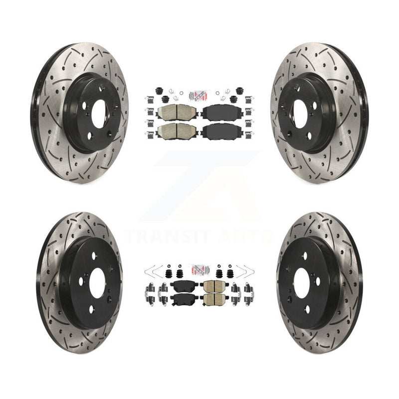 Transit Auto KDA-101696 Disc Brake Kit for 2009-2019 Toyota Corolla, Toyota Matrix, Pontiac Vibe - Front and Rear product image