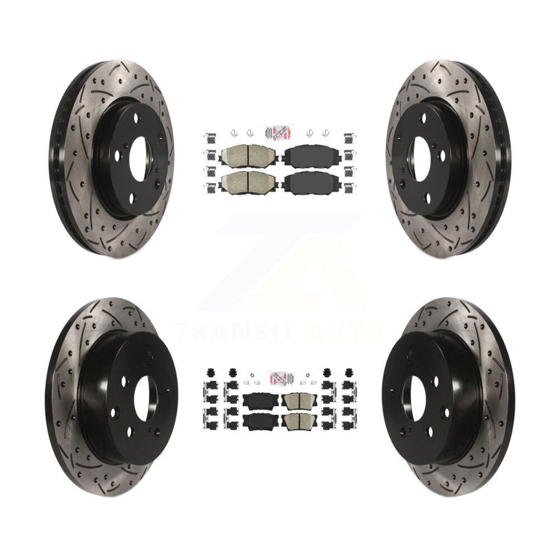 Transit Auto KDA-101698 Disc Brake Kit for 2006-2018 Toyota RAV4, Lexus HS250h - Front and Rear product image