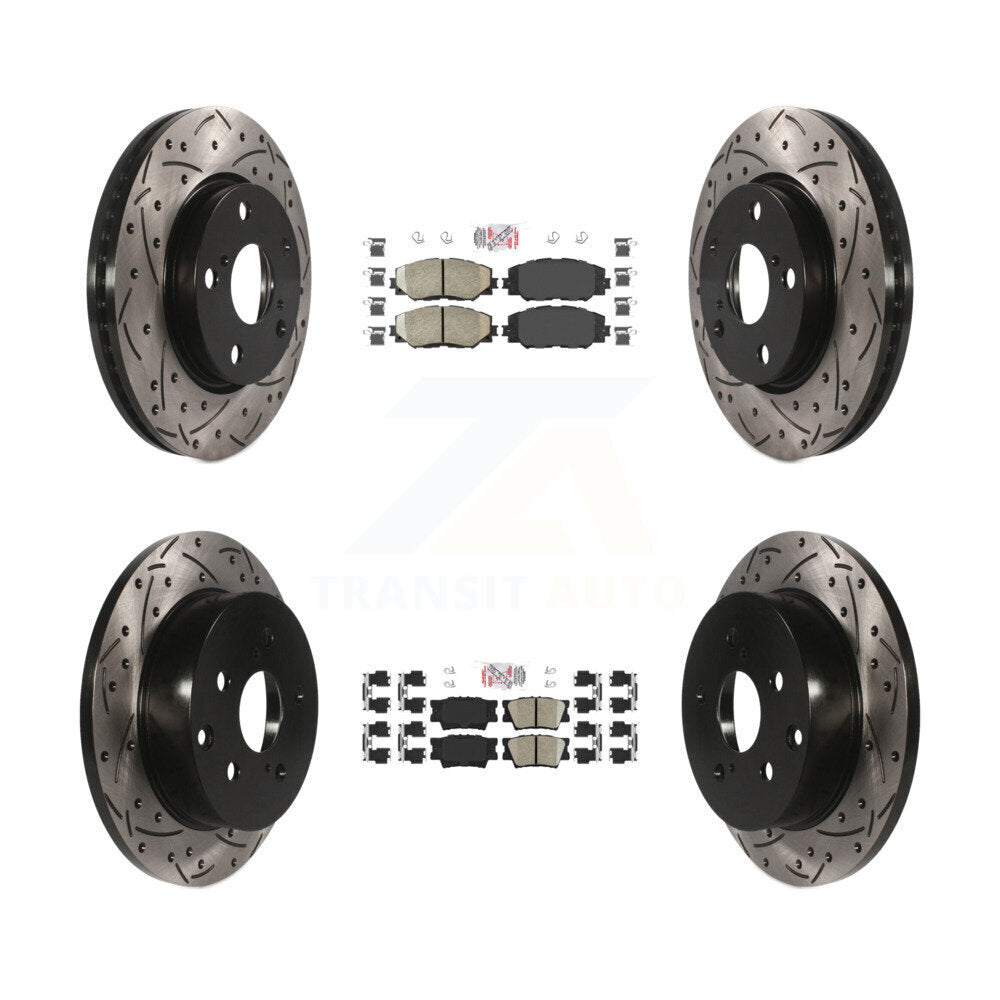 Transit Auto KDA-101699 Disc Brake Kit for 2006-2018 Toyota RAV4, Lexus HS250h - Front and Rear product image