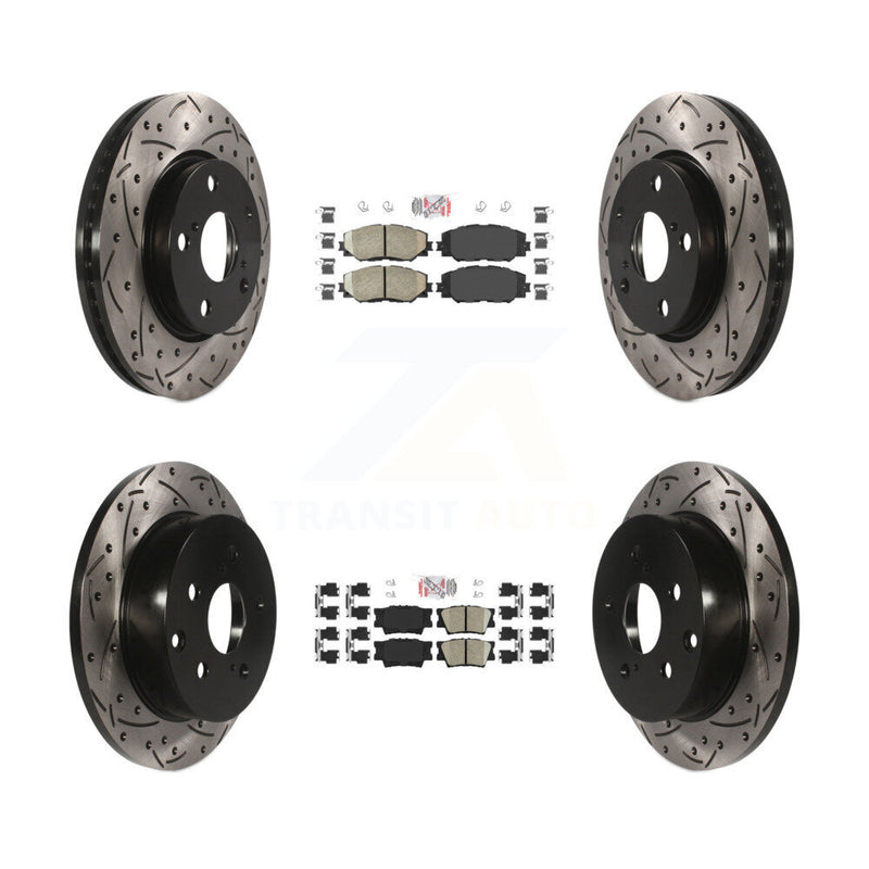 Transit Auto KDA-101699 Disc Brake Kit for 2006-2018 Toyota RAV4, Lexus HS250h - Front and Rear product image