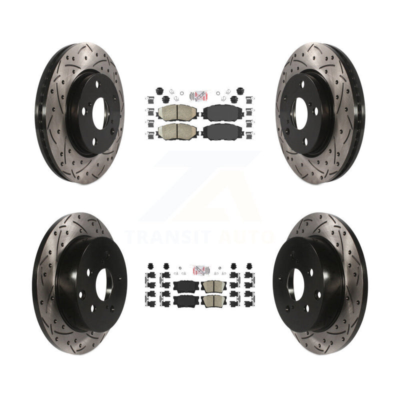 Transit Auto KDA-101700 Disc Brake Kit for 2006-2018 Toyota RAV4, Lexus HS250h - Front and Rear product image