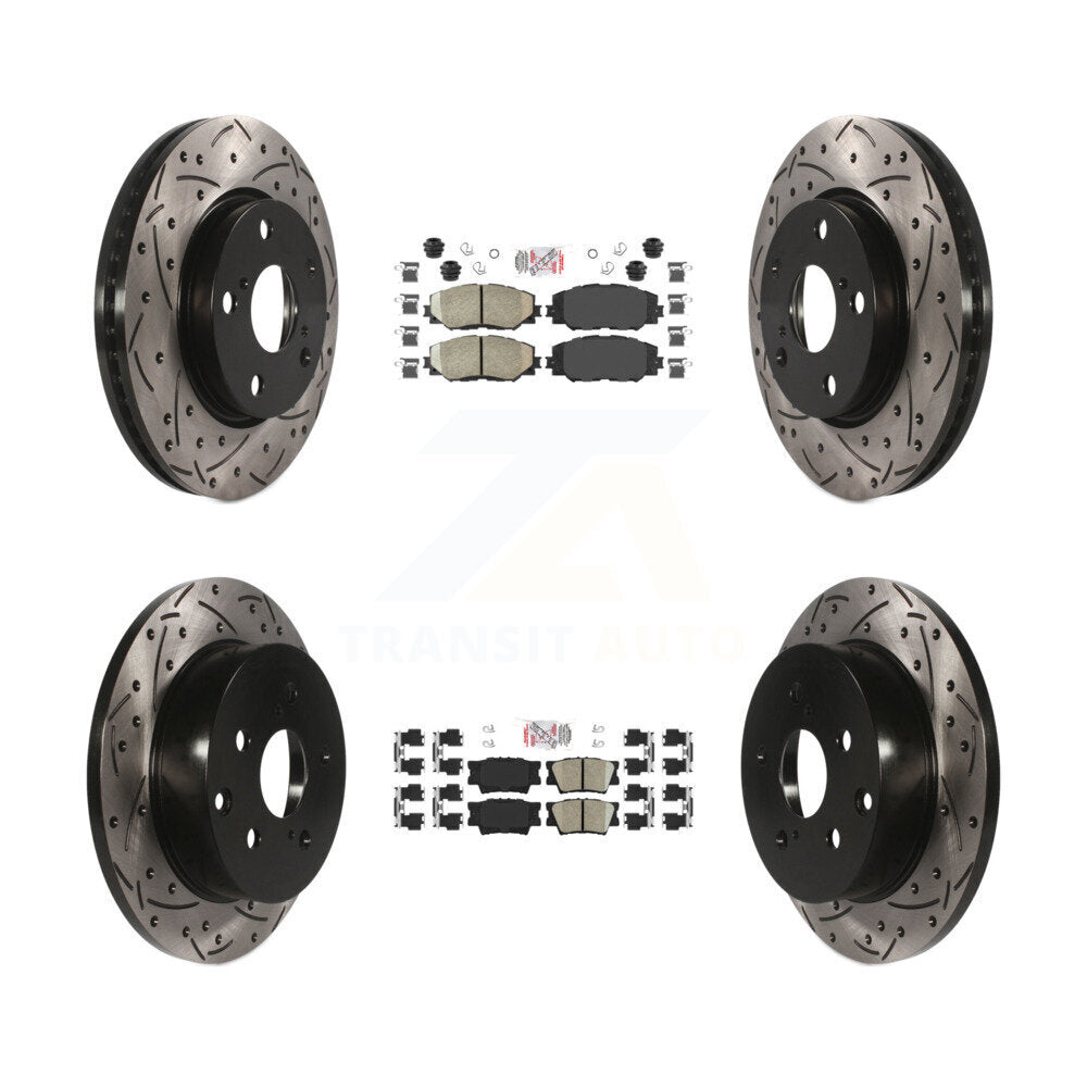 Transit Auto KDA-101701 Disc Brake Kit for 2006-2018 Toyota RAV4, Lexus HS250h - Front and Rear product image