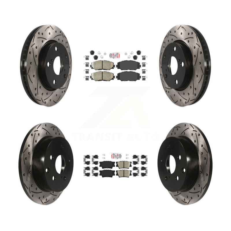 Transit Auto KDA-101701 Disc Brake Kit for 2006-2018 Toyota RAV4, Lexus HS250h - Front and Rear product image