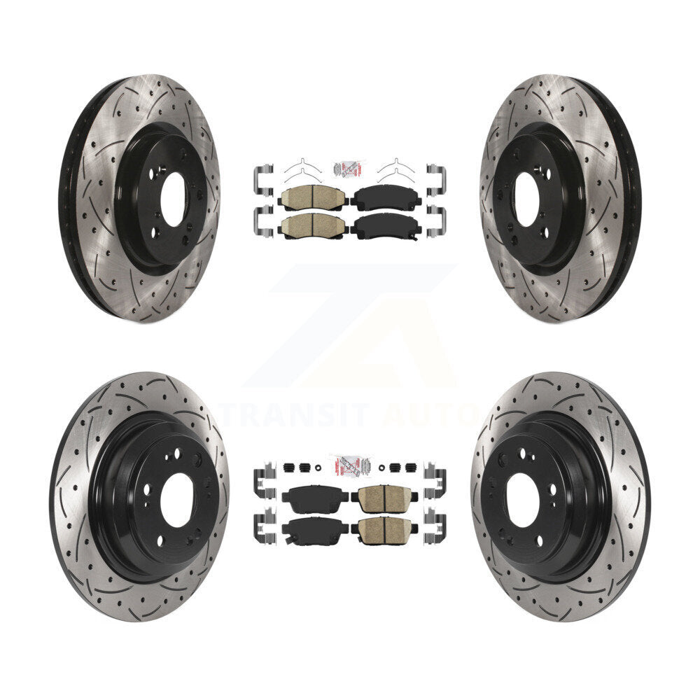 Transit Auto KDA-101715 Disc Brake Kit for 2009-2014 Acura TL - Front and Rear product image