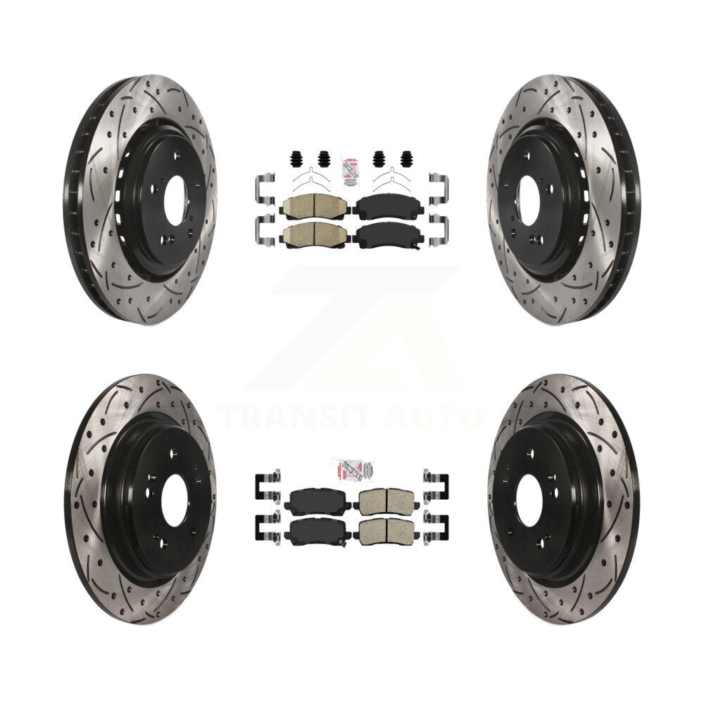 Transit Auto KDA-101716 Disc Brake Kit for 2015-2020 Acura TLX - Front and Rear product image