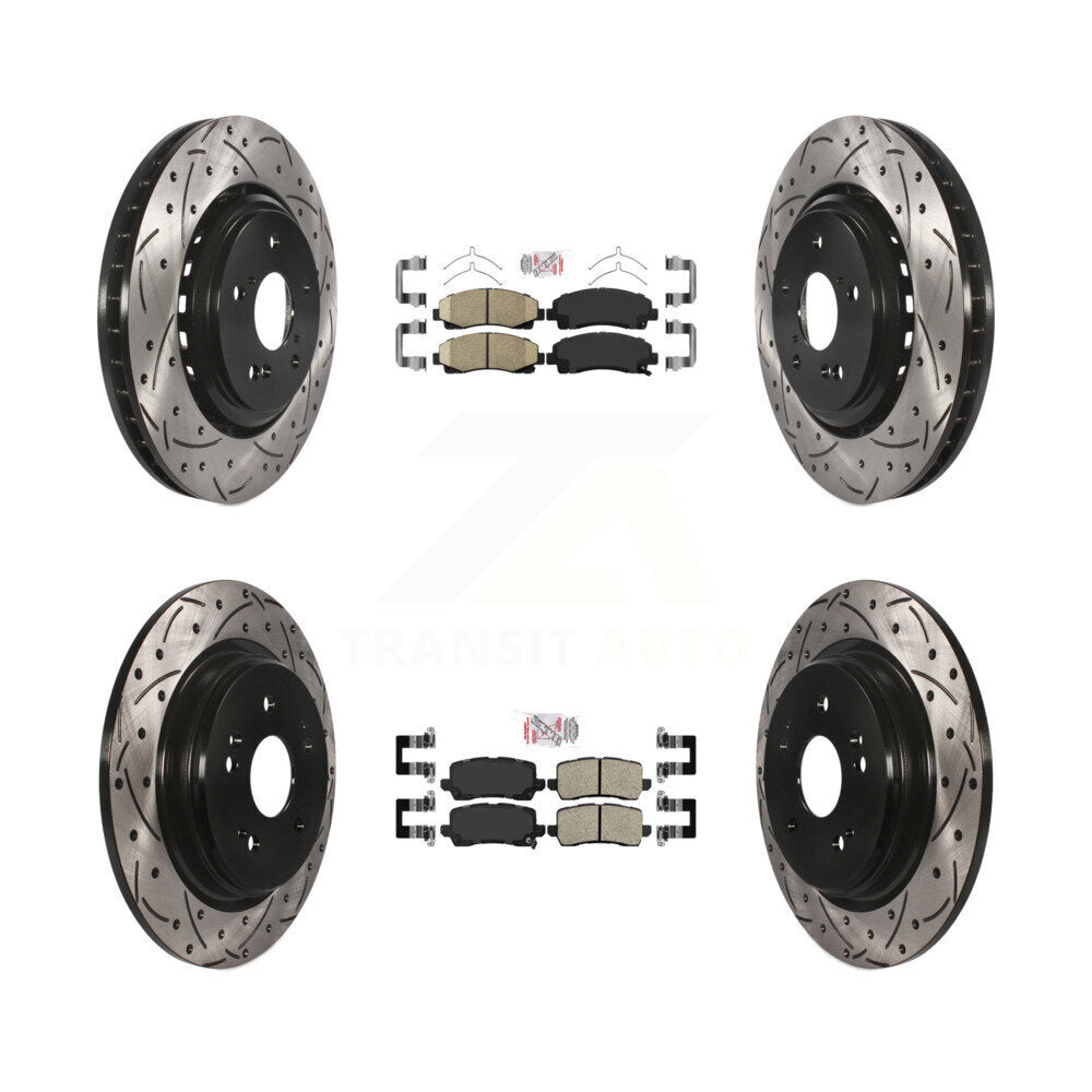 Transit Auto KDA-101718 Disc Brake Kit for 2015-2020 Acura TLX - Front and Rear product image