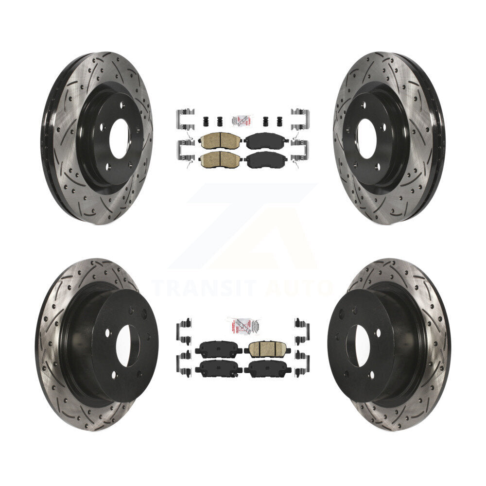 Transit Auto KDA-101725 Disc Brake Kit for 2011-2017 Nissan Juke - Front and Rear product image