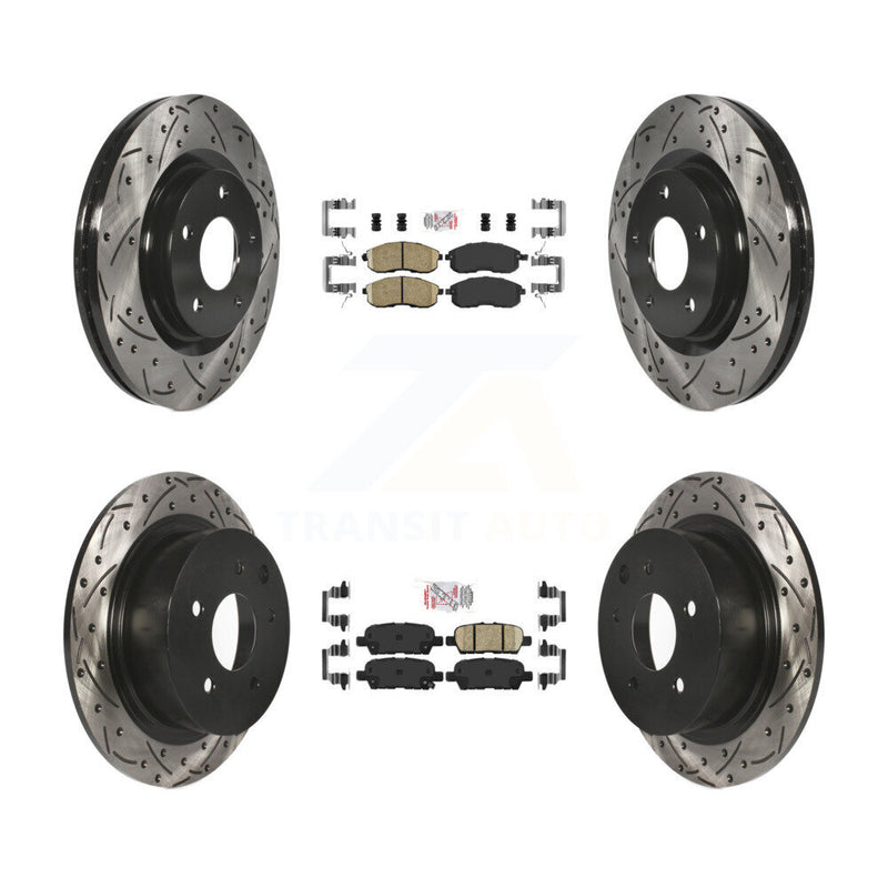 Transit Auto KDA-101725 Disc Brake Kit for 2011-2017 Nissan Juke - Front and Rear product image