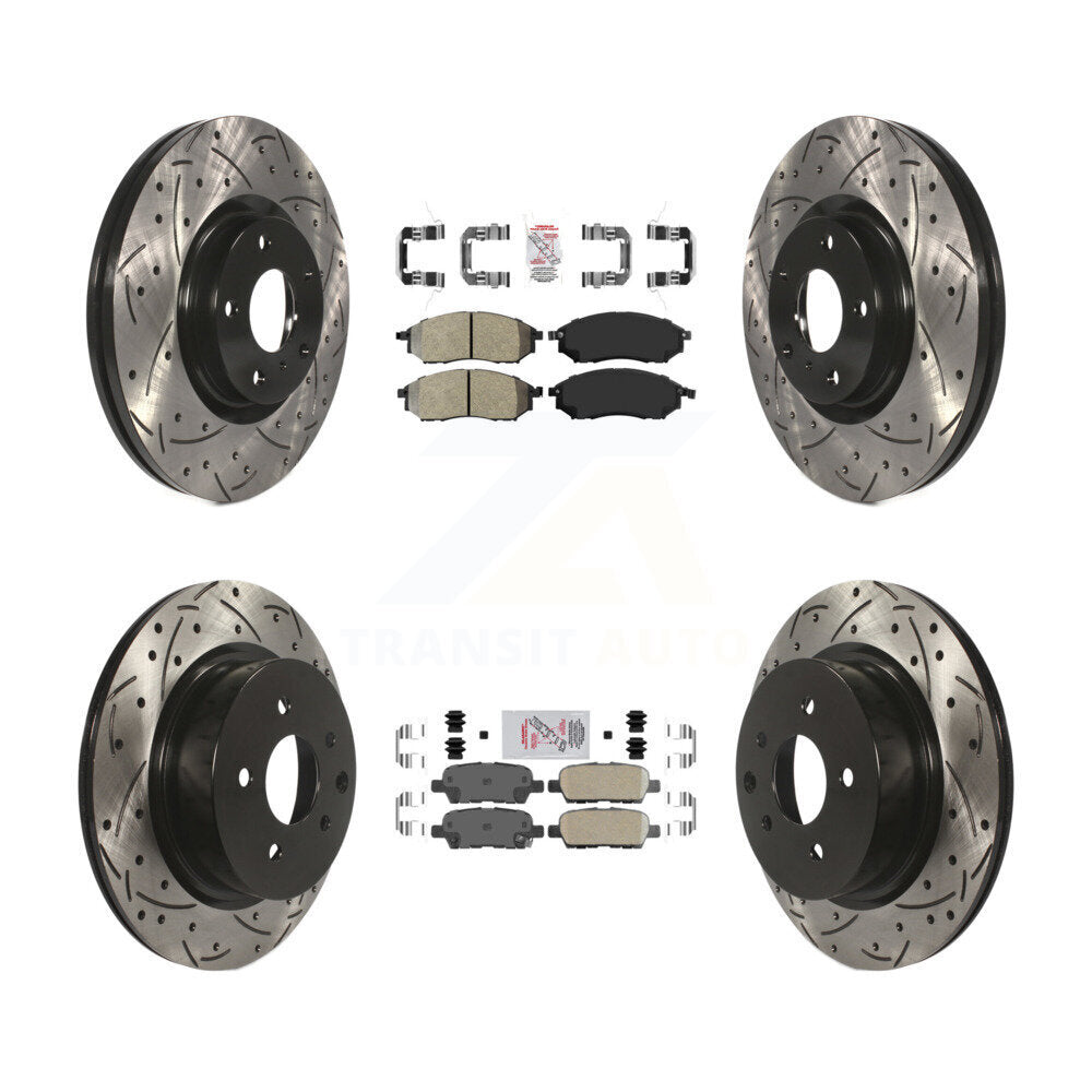 Transit Auto KDA-101728 Disc Brake Kit for 2005-2015 INFINITI Q40, INFINITI QX50, INFINITI EX37 & more - Front and Rear product image