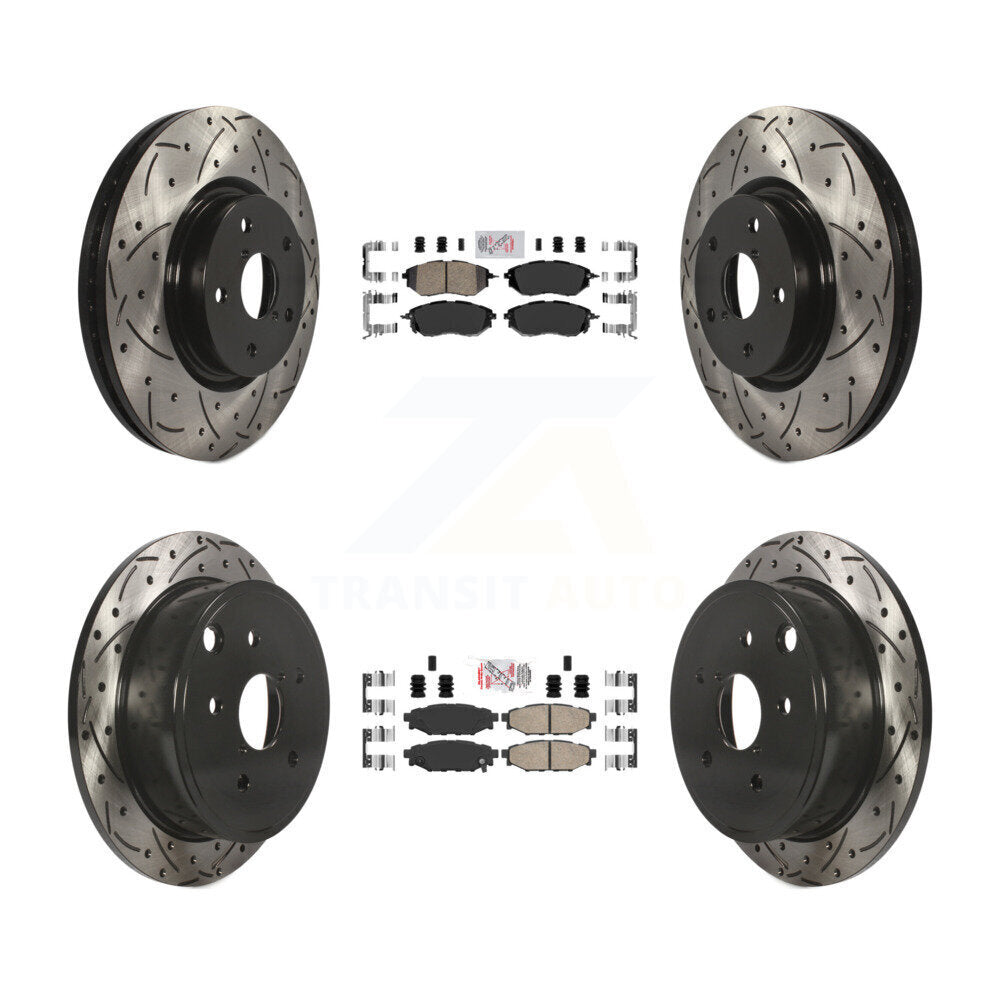 Transit Auto KDA-101732 Disc Brake Kit for 2015-2019 Subaru WRX - Front and Rear product image