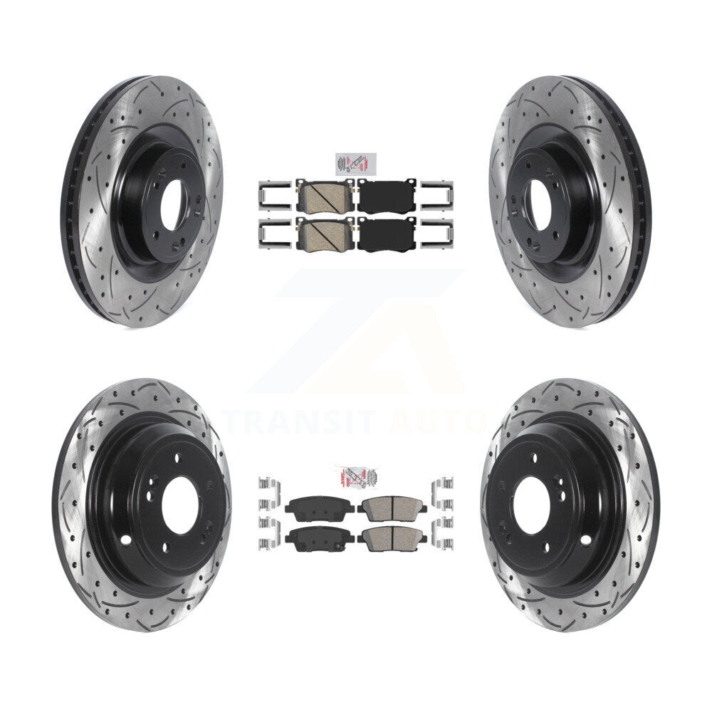 Transit Auto KDA-101733 Disc Brake Kit for 2015-2017 Genesis G80, Kia K900, Hyundai Genesis - Front and Rear product image