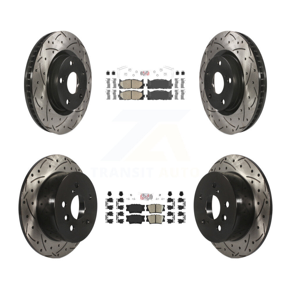Transit Auto KDA-101738 Disc Brake Kit for 2012-2018 Lexus ES300h, Lexus ES350, Toyota Avalon & more - Front and Rear product image