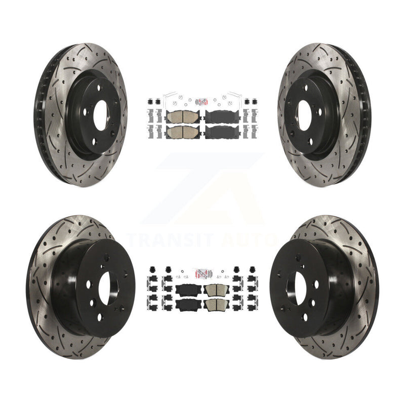Transit Auto KDA-101738 Disc Brake Kit for 2012-2018 Lexus ES300h, Lexus ES350, Toyota Avalon & more - Front and Rear product image