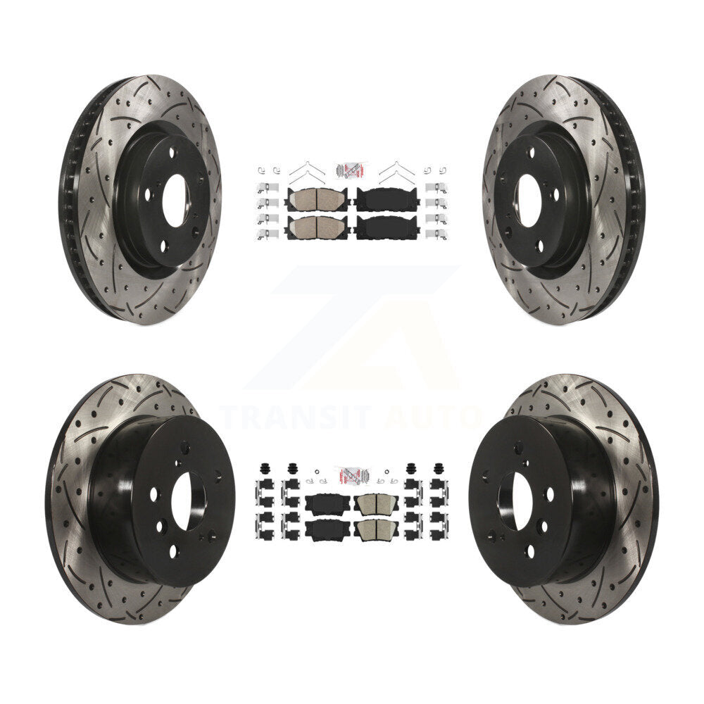 Transit Auto KDA-101740 Disc Brake Kit for 2012-2018 Lexus ES300h, Lexus ES350, Toyota Avalon & more - Front and Rear product image