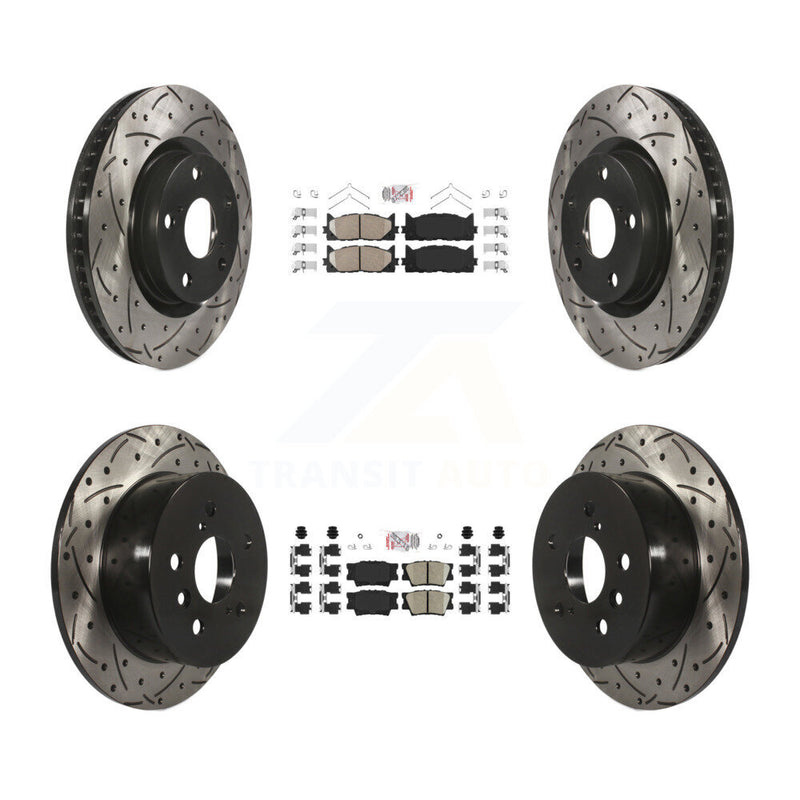 Transit Auto KDA-101740 Disc Brake Kit for 2012-2018 Lexus ES300h, Lexus ES350, Toyota Avalon & more - Front and Rear product image