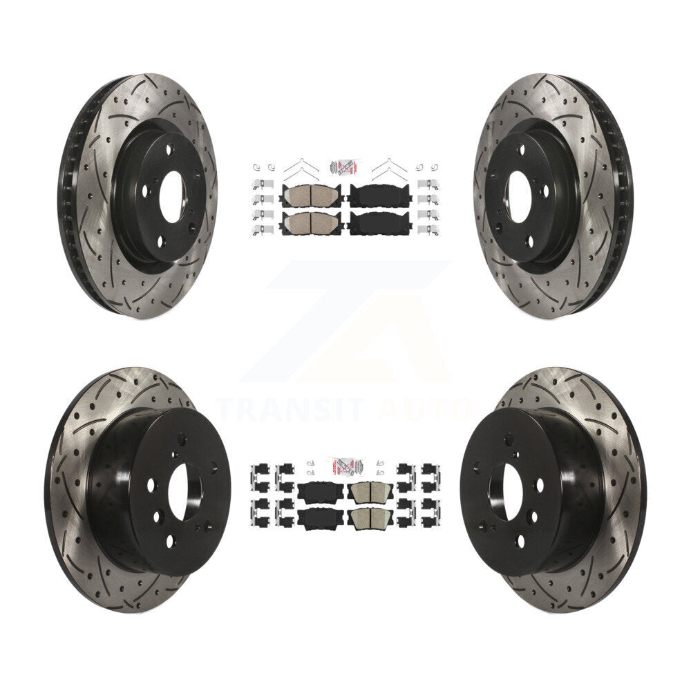 Transit Auto KDA-101741 Disc Brake Kit for 2012-2018 Lexus ES300h, Lexus ES350, Toyota Avalon & more - Front and Rear product image