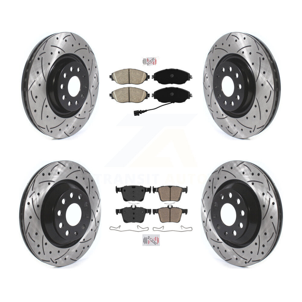Transit Auto KDA-101750 Disc Brake Kit for 2017-2019 Volkswagen Golf R - Front and Rear product image