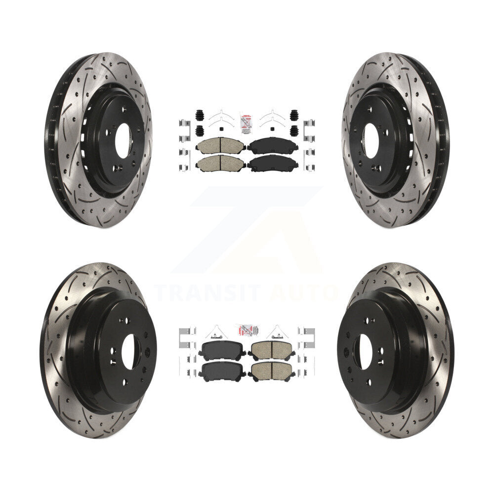 Transit Auto KDA-101752 Disc Brake Kit for 2014-2016 Acura MDX - Front and Rear product image