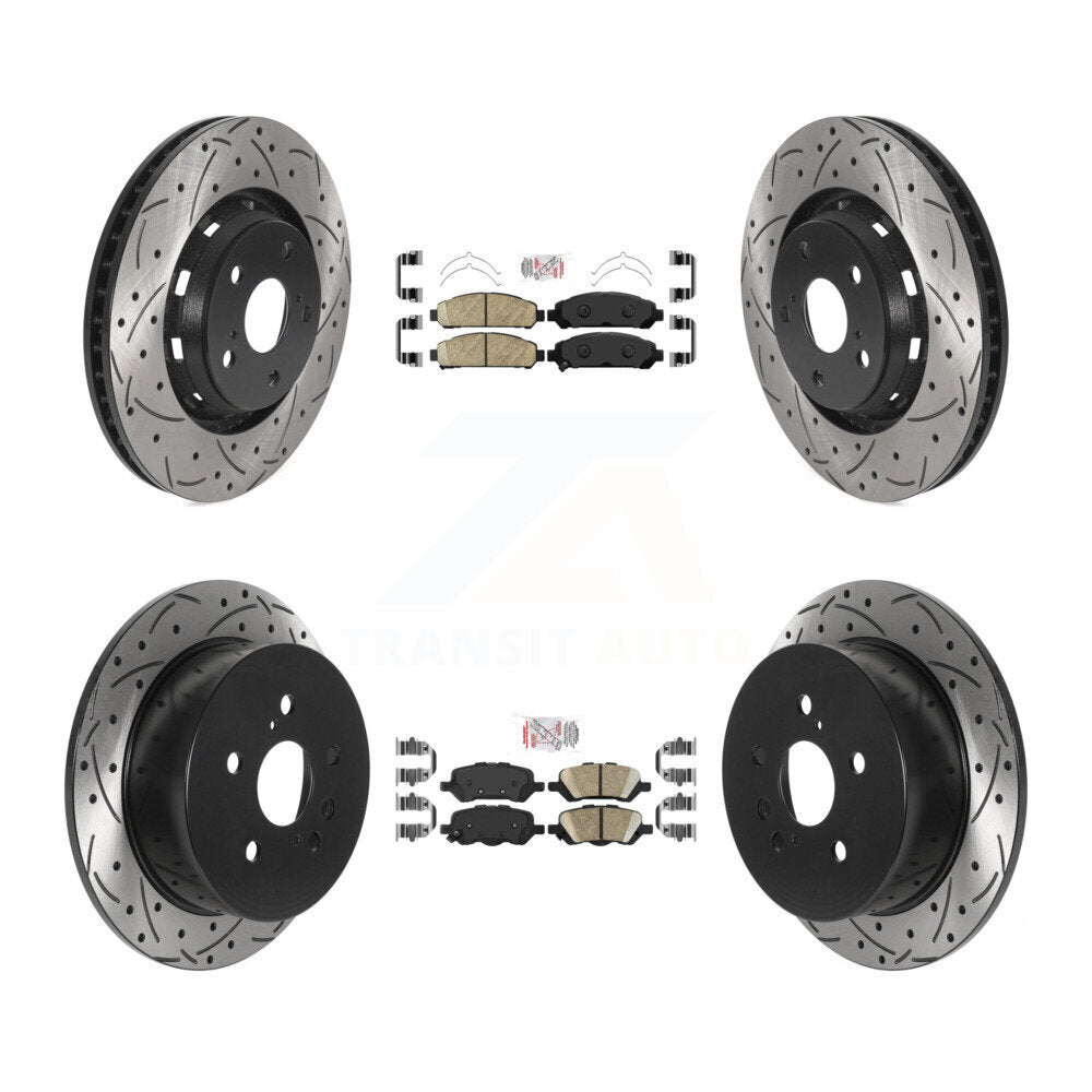 Transit Auto KDA-101763 Disc Brake Kit for 2009-2016 Toyota Venza - Front and Rear product image