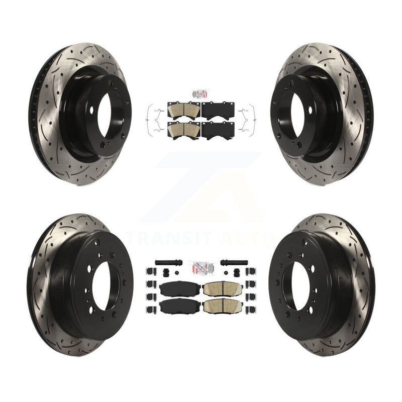 Transit Auto KDA-101769 Disc Brake Kit for 2007-2022 Toyota Land Cruiser, Lexus LX570, Toyota Sequoia & more - Front and Rear product image