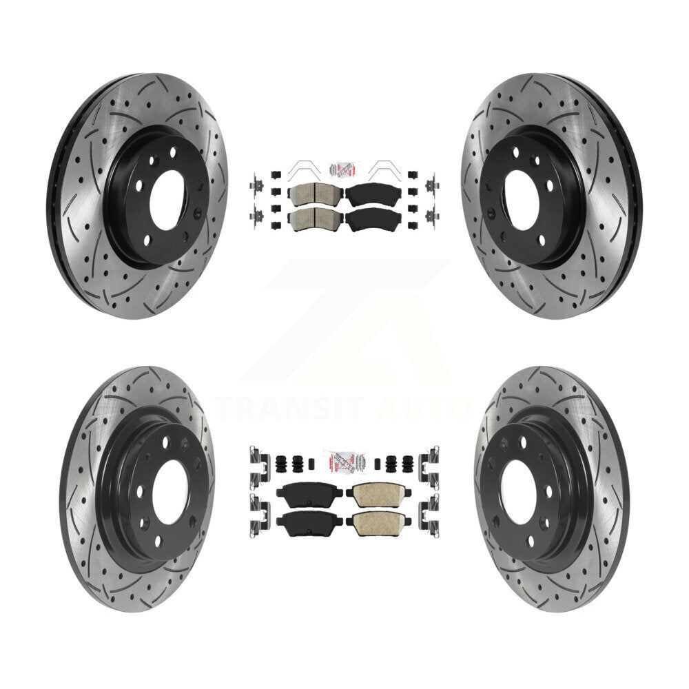 Transit Auto KDA-101772 Disc Brake Kit for 2006-2013 Mazda 6, Lincoln MKZ, Ford Fusion & more - Front and Rear product image